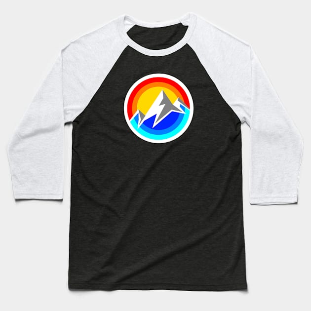 mountain circle Baseball T-Shirt by pholange